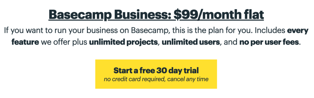 Flat Rate SaaS Pricing Model